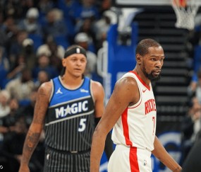 突然！明日湖人火箭G1开打 杜兰特右膝挫伤出战成疑