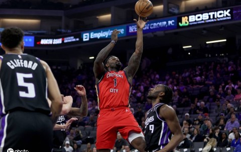 锡安23+9墨菲21分贝20分 鹈鹕送国王3连败