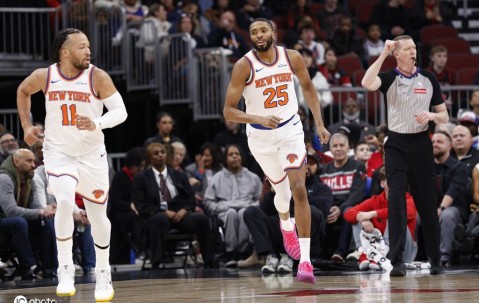 唐斯28+11布伦森19分 尼克斯送公牛9连败